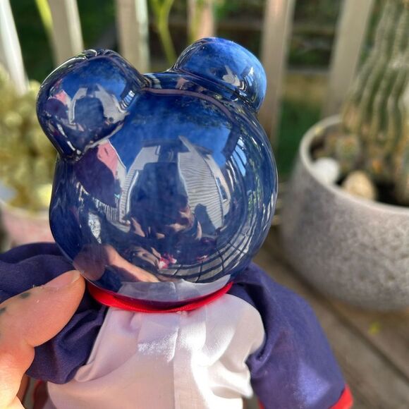 Vintage Chinese Asian Doll Blue & White Ceramic/Porcelain Boots Hands Head - Picture 4 of 16